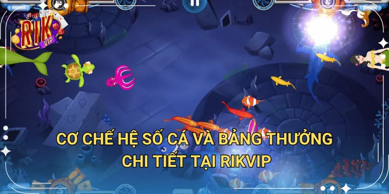 Cơ Chế Hệ Số Cá Và Bảng Thưởng Chi Tiết Tại Rikvip
